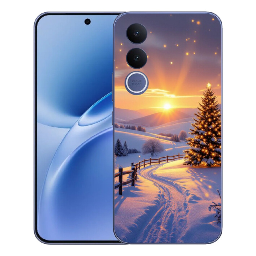 Gelový kryt mmCase na Vivo V70 FE - zimní krajina