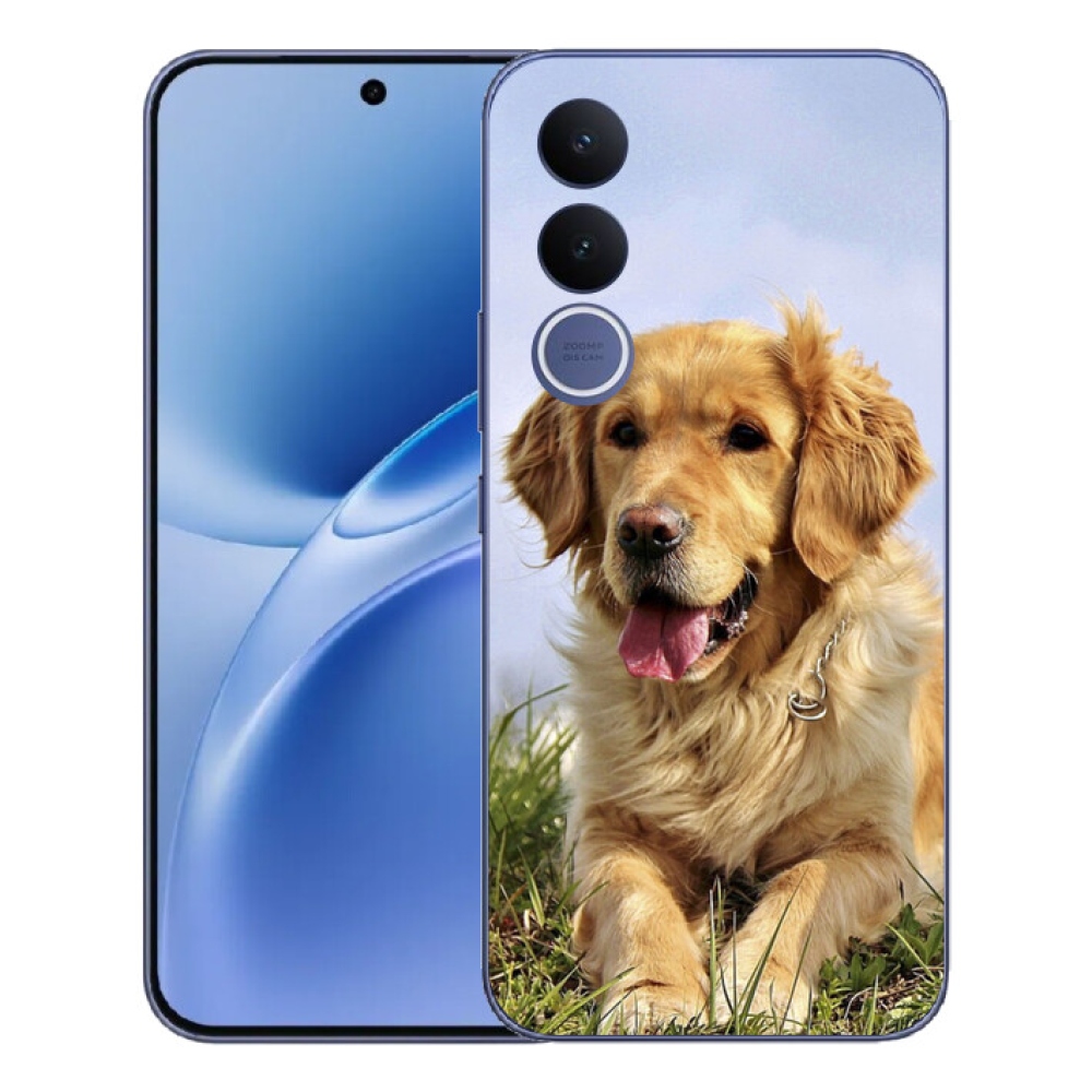 Gelový kryt mmCase na Vivo V70 FE - zlatý retrívr