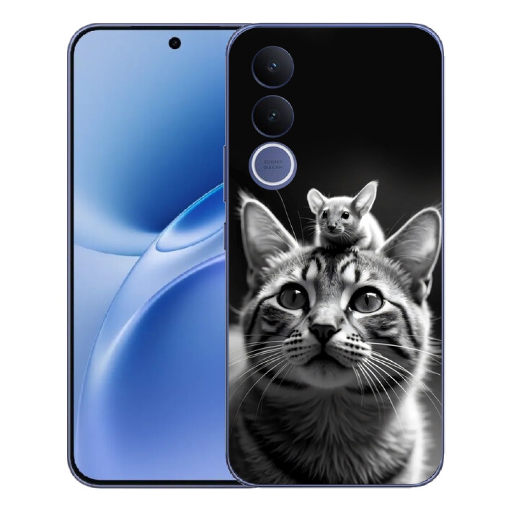 Gelový kryt mmCase na Vivo V70 FE - zvířecí přátelství 2