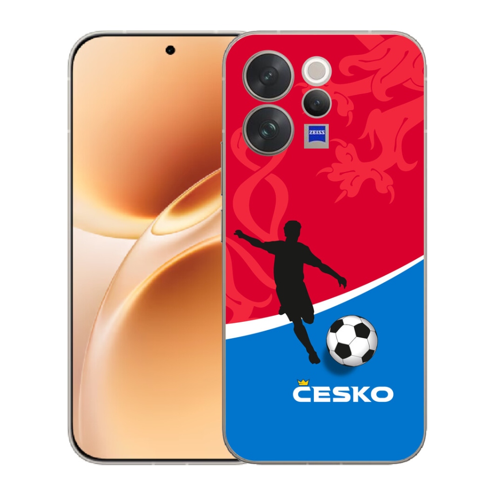 Gelový kryt mmCase na Vivo V70 - fotbal Česko