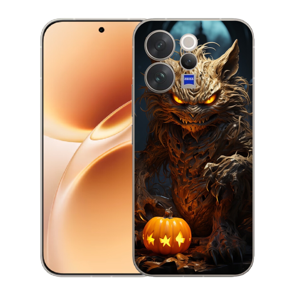 Gelový kryt mmCase na Vivo V70 - halloweenská příšera