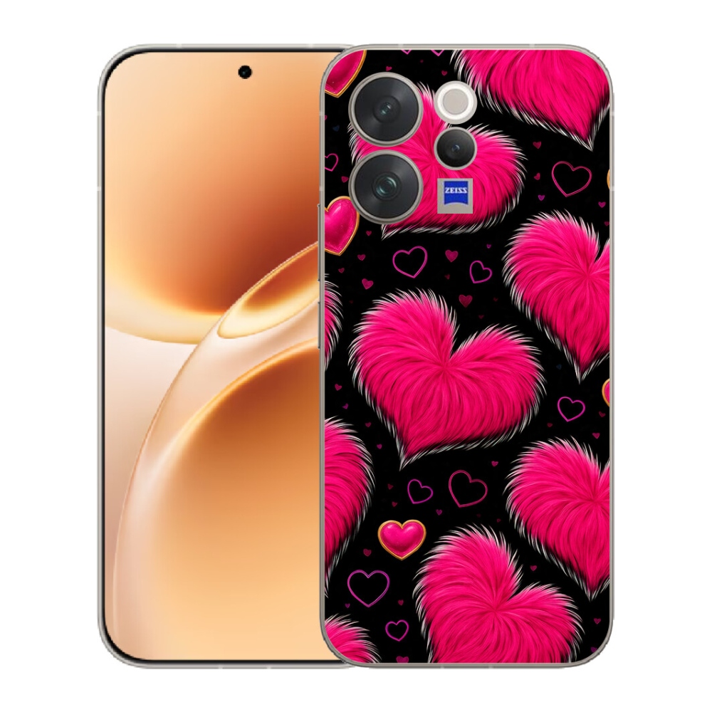 Gelový kryt mmCase na Vivo V70 - hebká srdce
