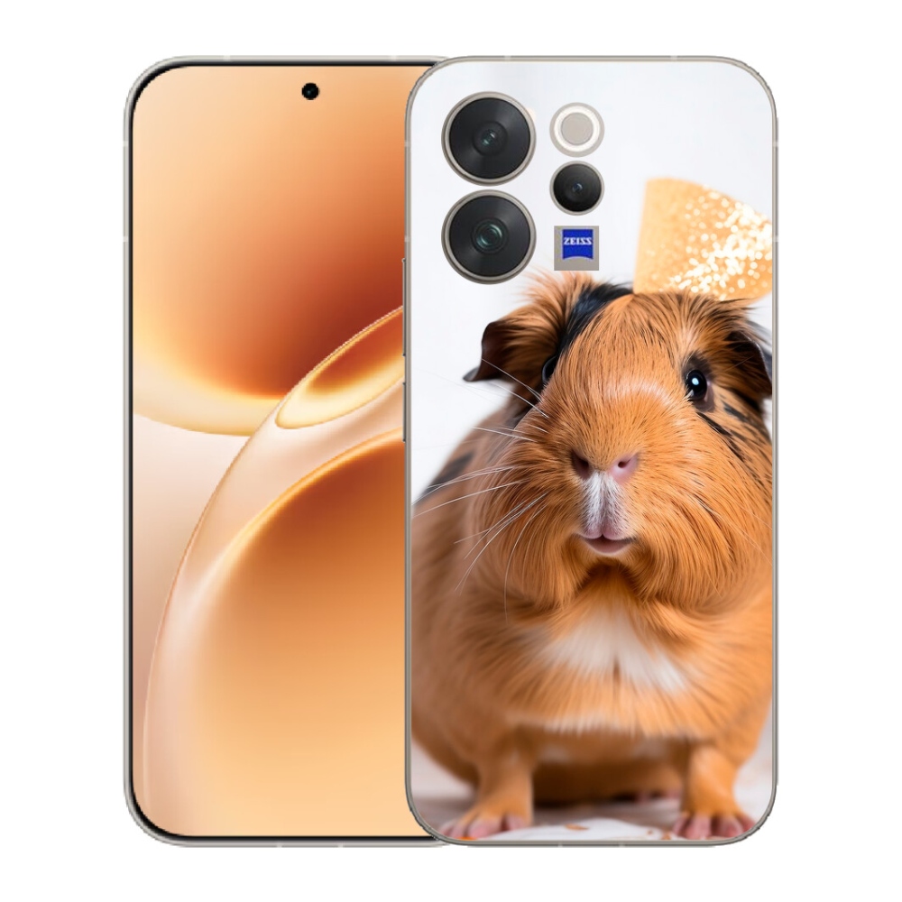 Gelový kryt mmCase na Vivo V70 - hnědé morče