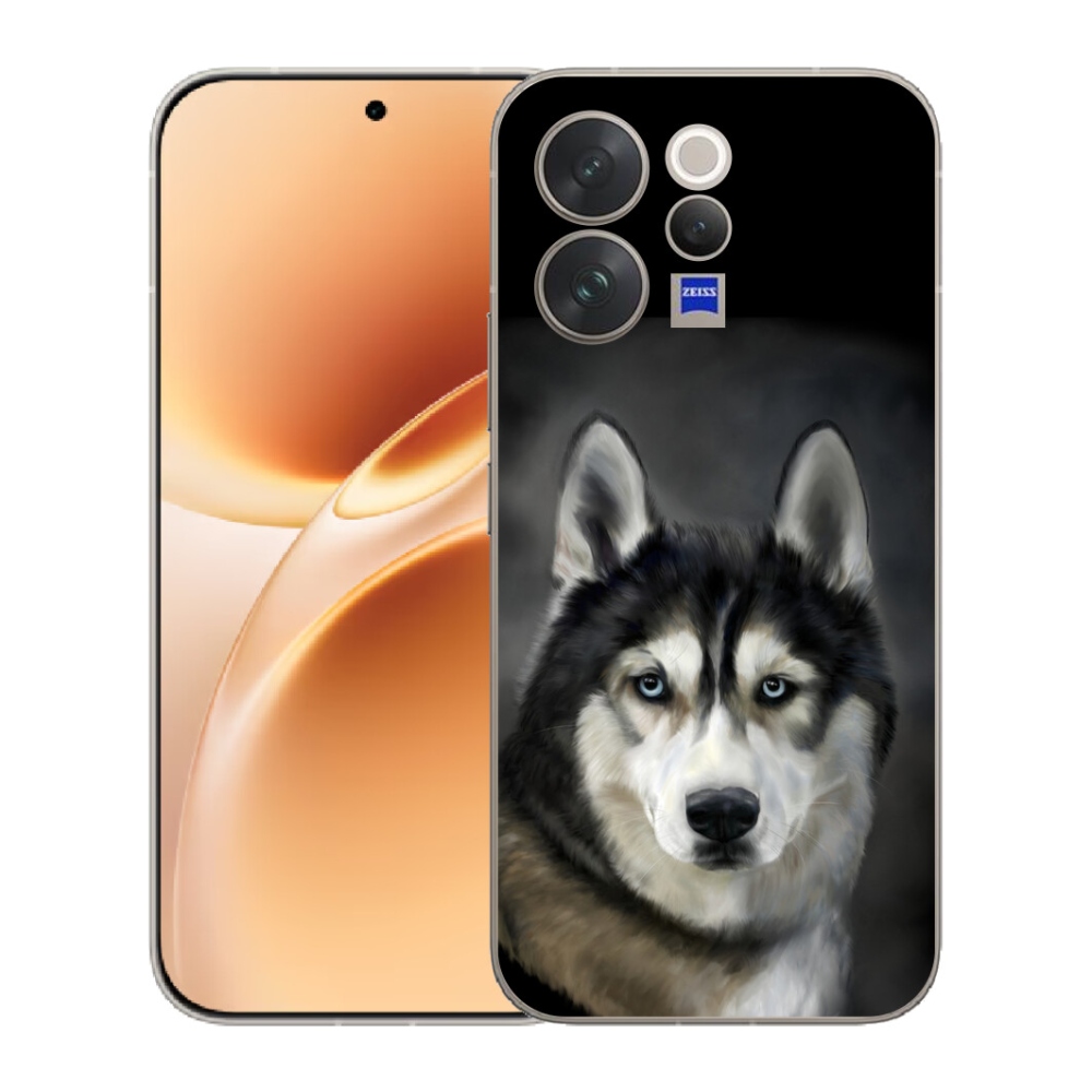 Gelový kryt mmCase na Vivo V70 - husky