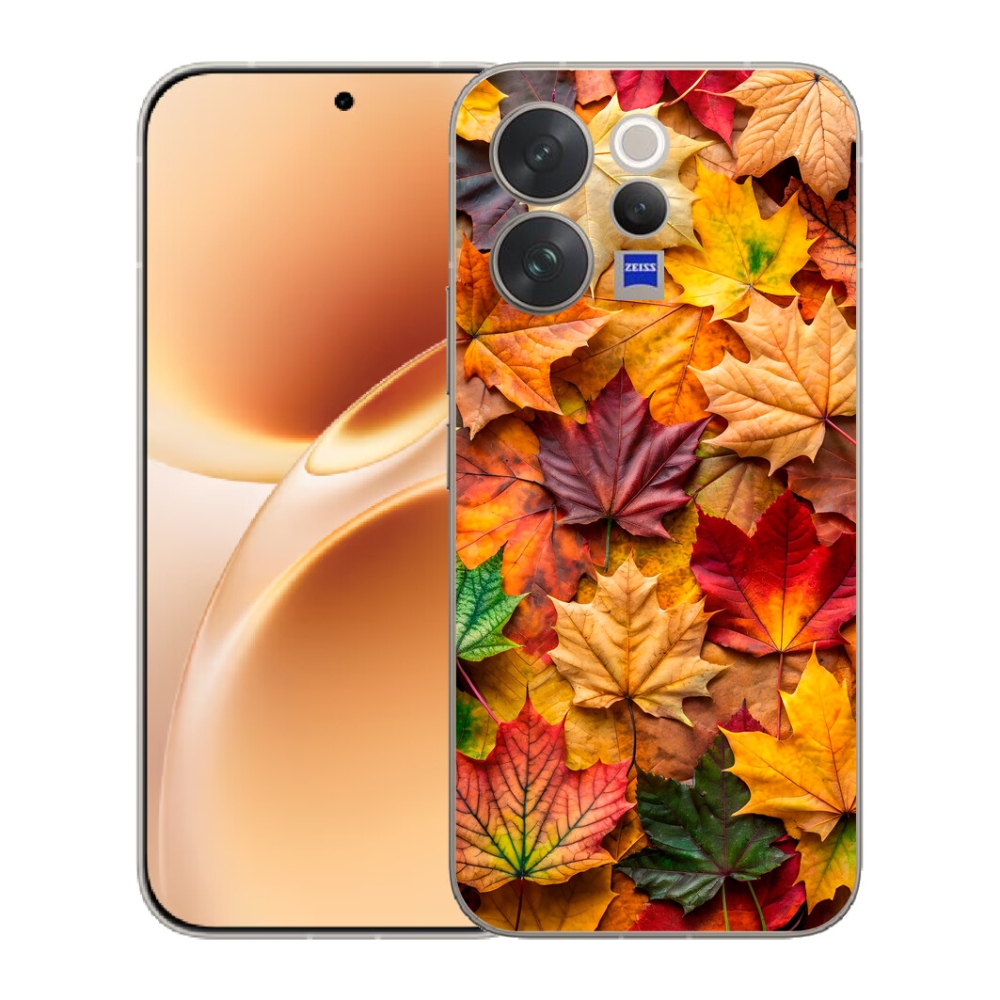 Gelový kryt mmCase na Vivo V70 - javorové listy 2