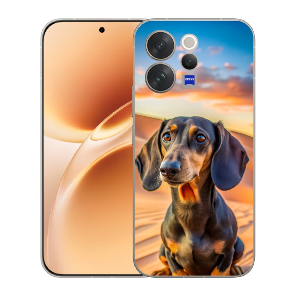 Gelový kryt mmCase na Vivo V70 - jezevčík 3 