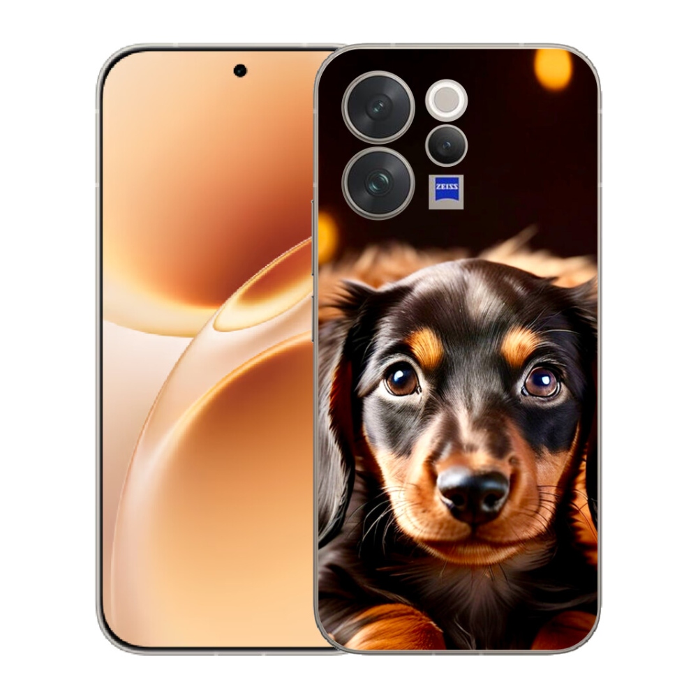 Gelový kryt mmCase na Vivo V70 - jezevčík