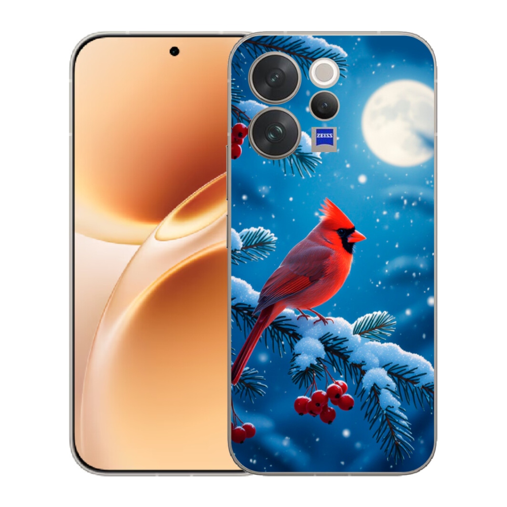 Gelový kryt mmCase na Vivo V70 - kardinál červený