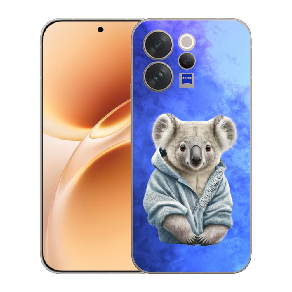 Gelový kryt mmCase na Vivo V70 - koala ve svetru