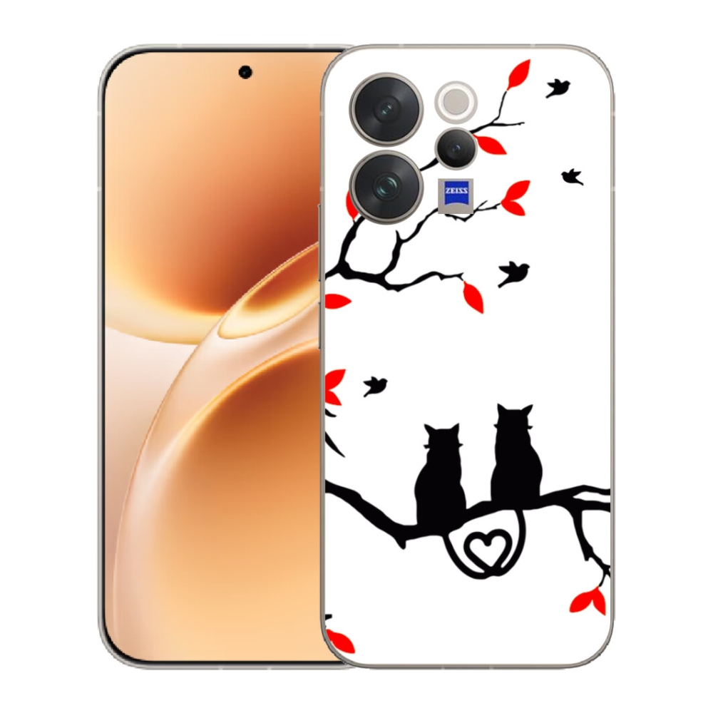 Gelový kryt mmCase na Vivo V70 - kočičí láska