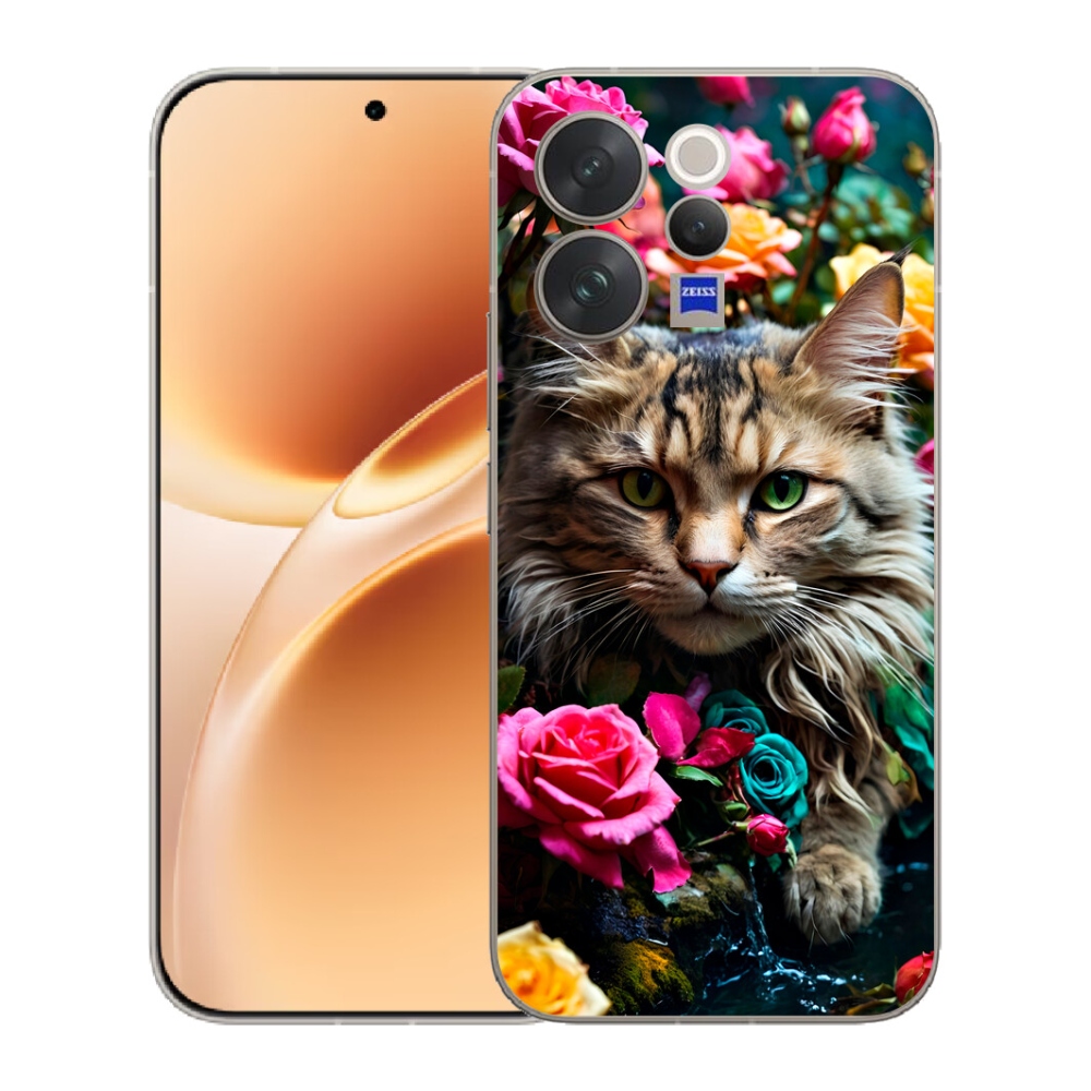 Gelový kryt mmCase na Vivo V70 - kočíčí pohled 2