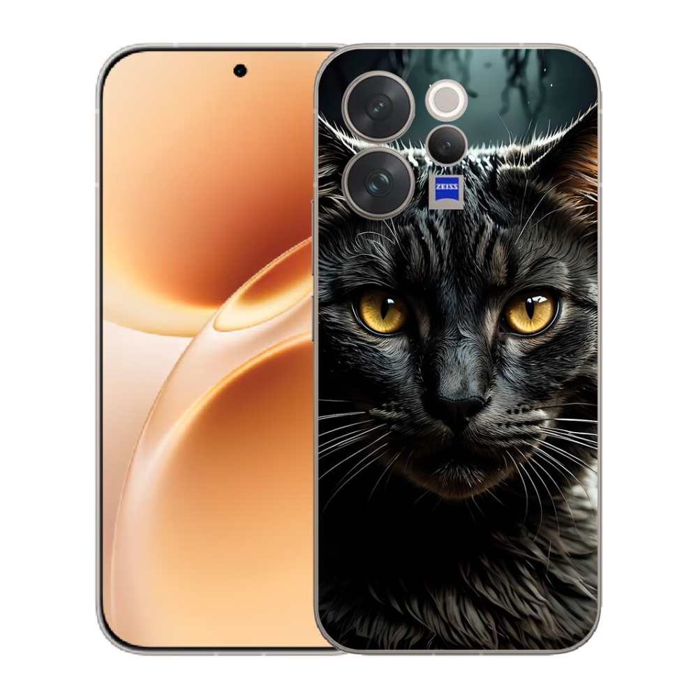 Gelový kryt mmCase na Vivo V70 - kočičí pohled 3