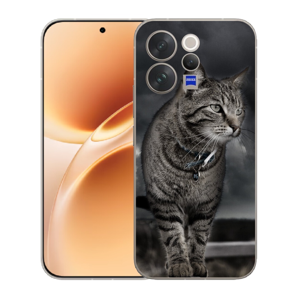 Gelový kryt mmCase na Vivo V70 - kočka