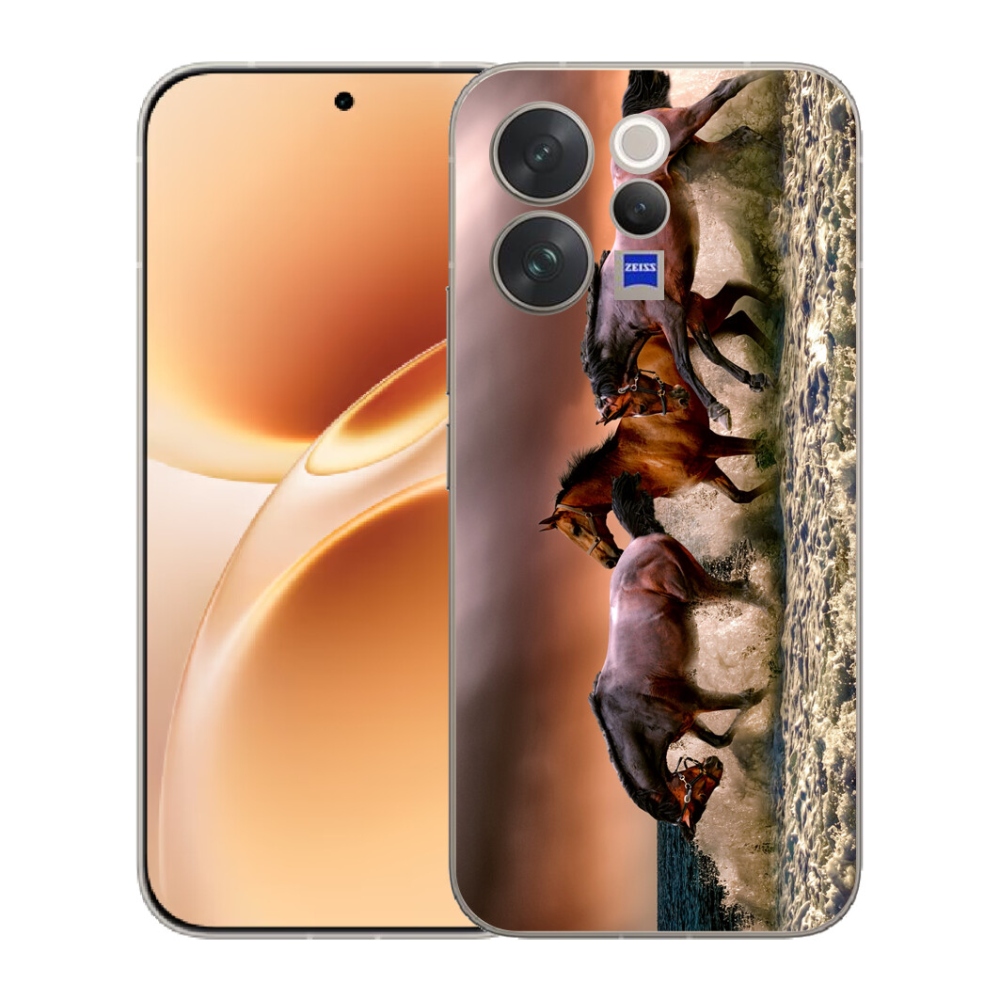 Gelový kryt mmCase na Vivo V70 - koně 1
