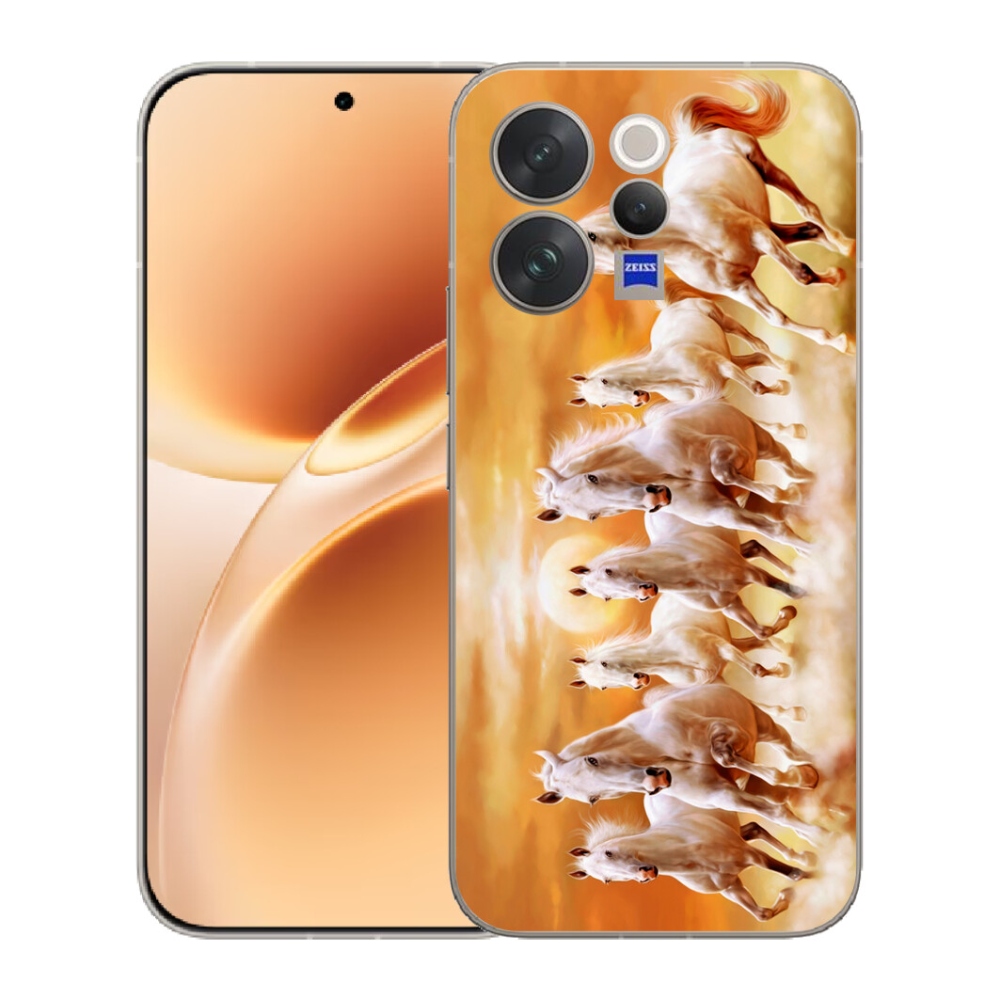 Gelový kryt mmCase na Vivo V70 - koně 2