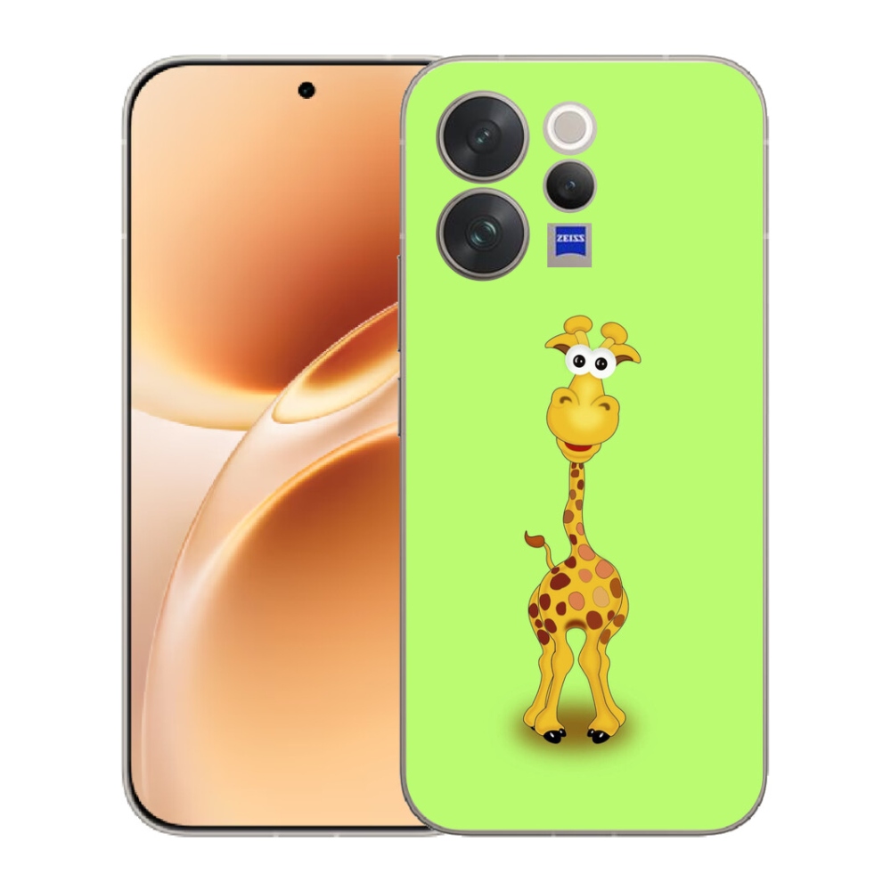 Gelový kryt mmCase na Vivo V70 - kreslená žirafa