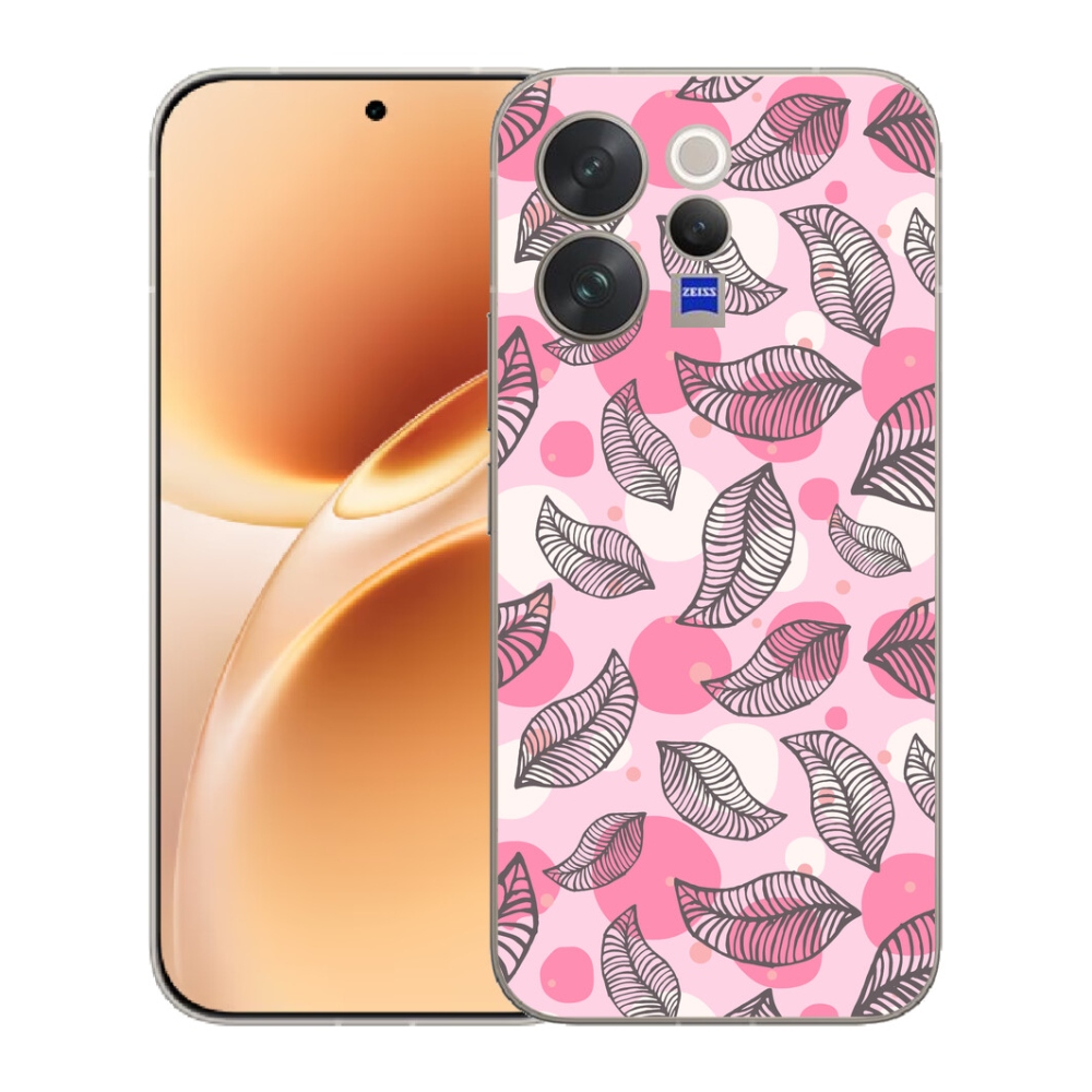 Gelový kryt mmCase na Vivo V70 - kreslené padající listy
