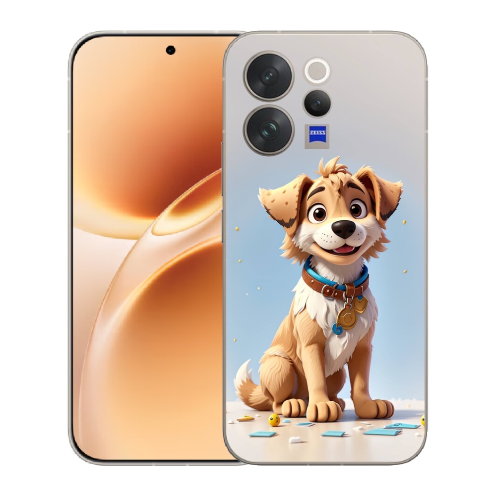 Gelový kryt mmCase na Vivo V70 - kreslené štěně
