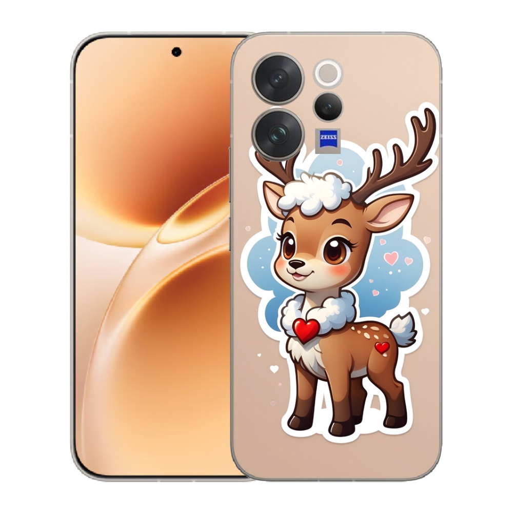 Gelový kryt mmCase na Vivo V70 - kreslený sob