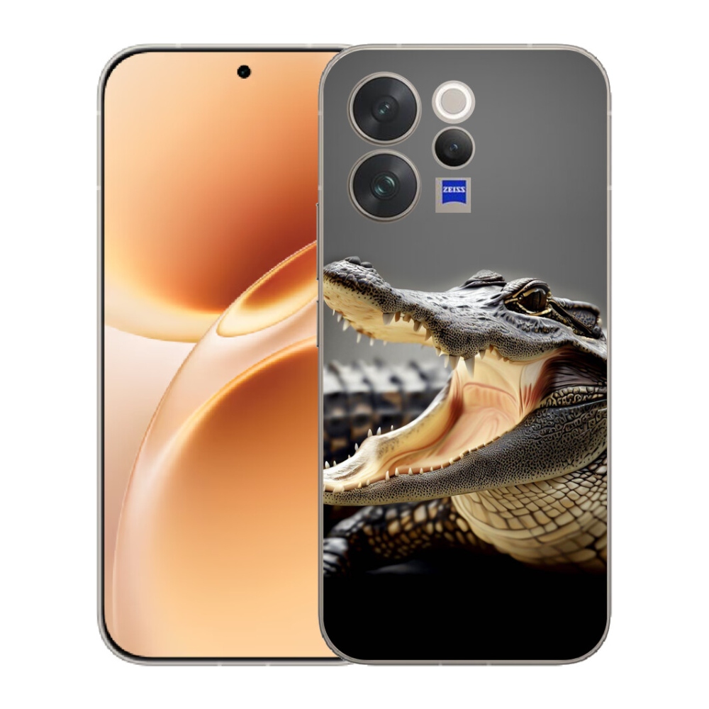 Gelový kryt mmCase na Vivo V70 - krokodýl