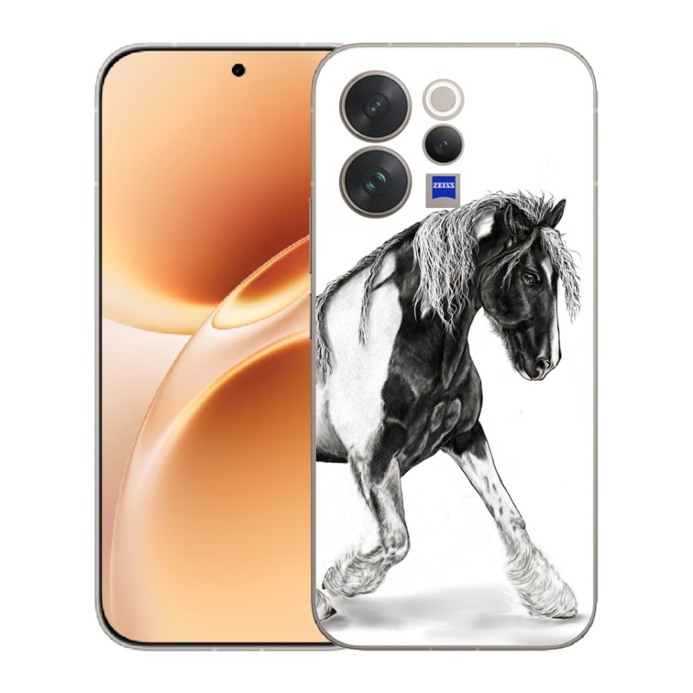 Gelový kryt mmCase na Vivo V70 - kůň