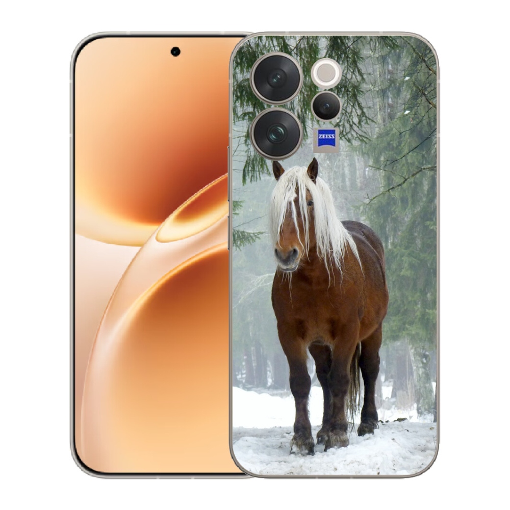 Gelový kryt mmCase na Vivo V70 - kůň v lese