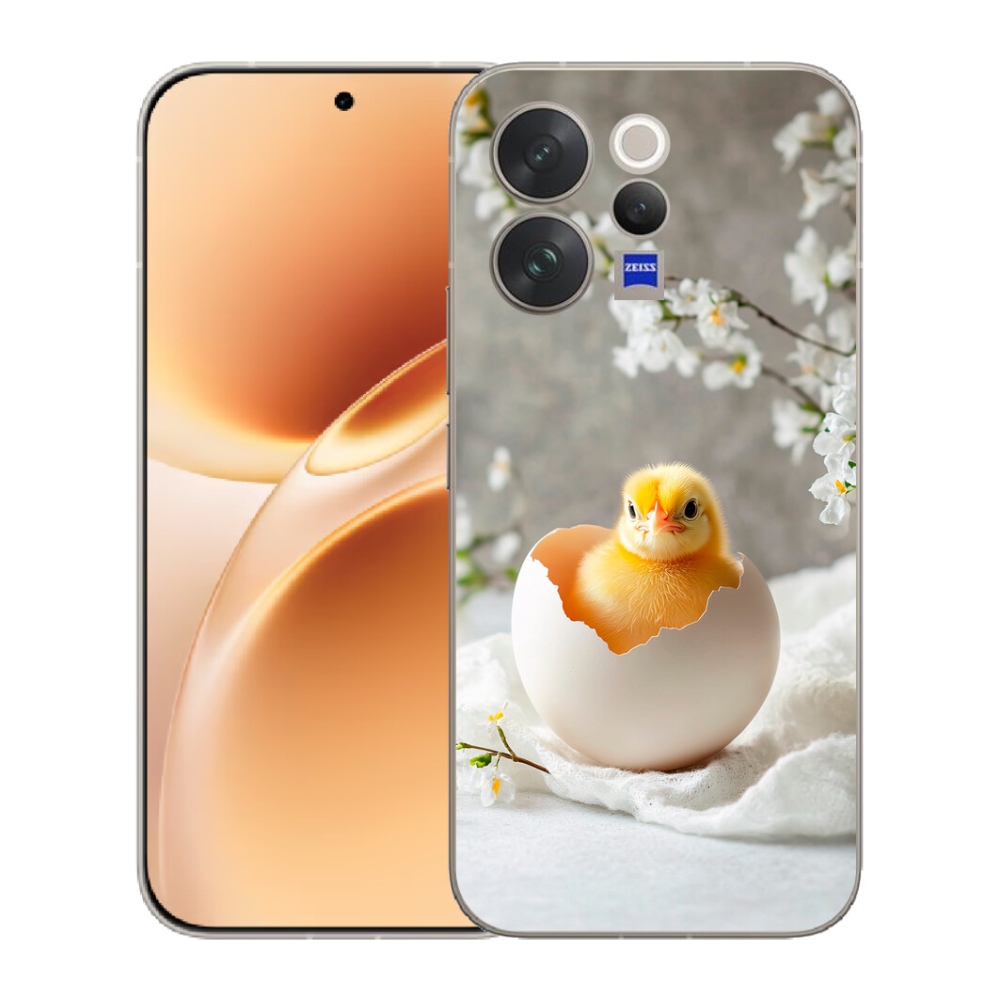 Gelový kryt mmCase na Vivo V70 - kuřátko