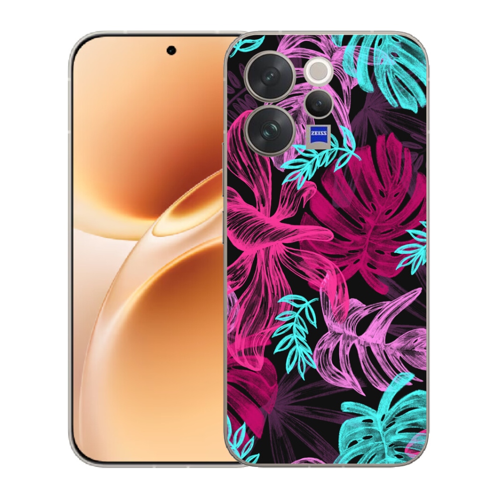 Gelový kryt mmCase na Vivo V70 - květiny 1