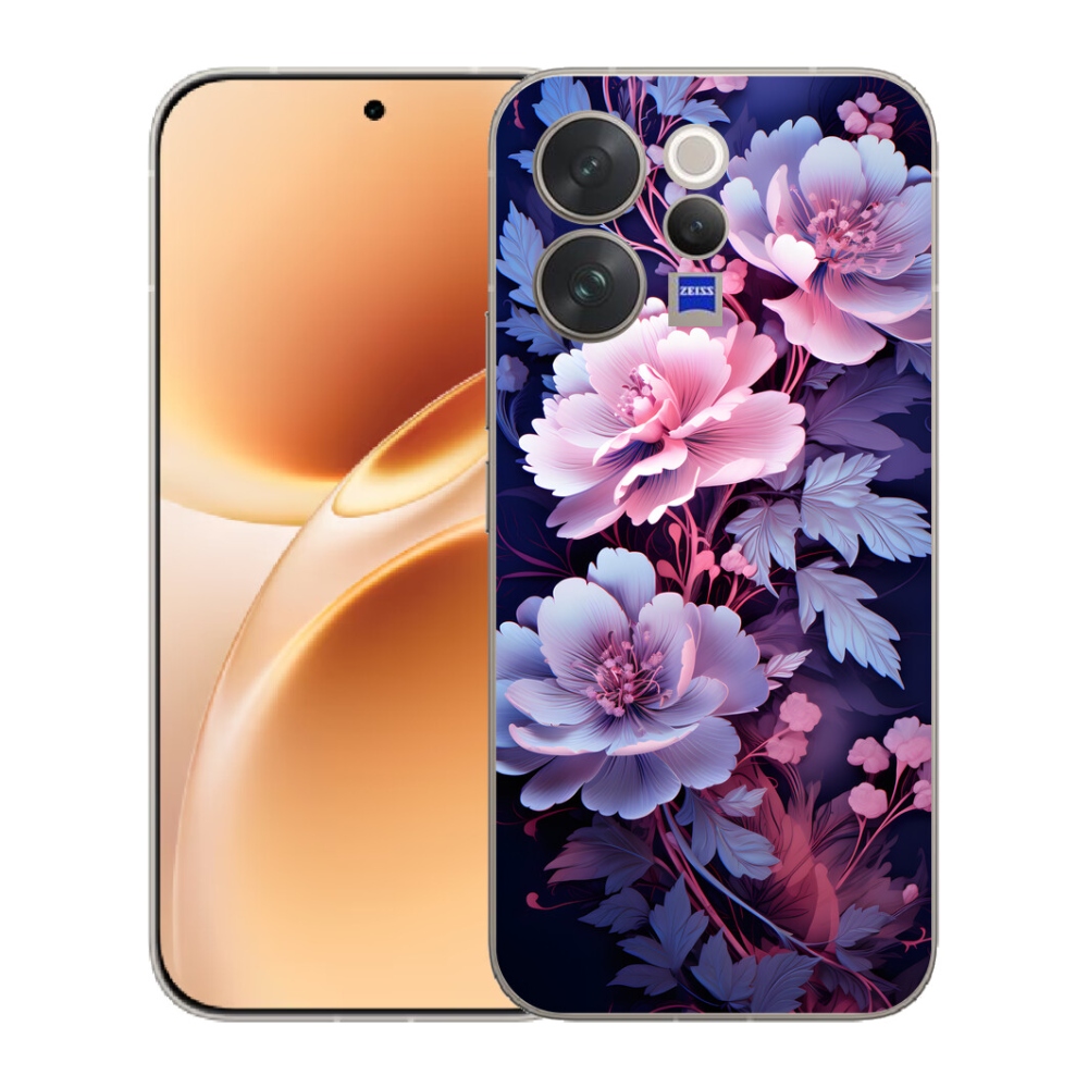 Gelový kryt mmCase na Vivo V70 - květiny 11