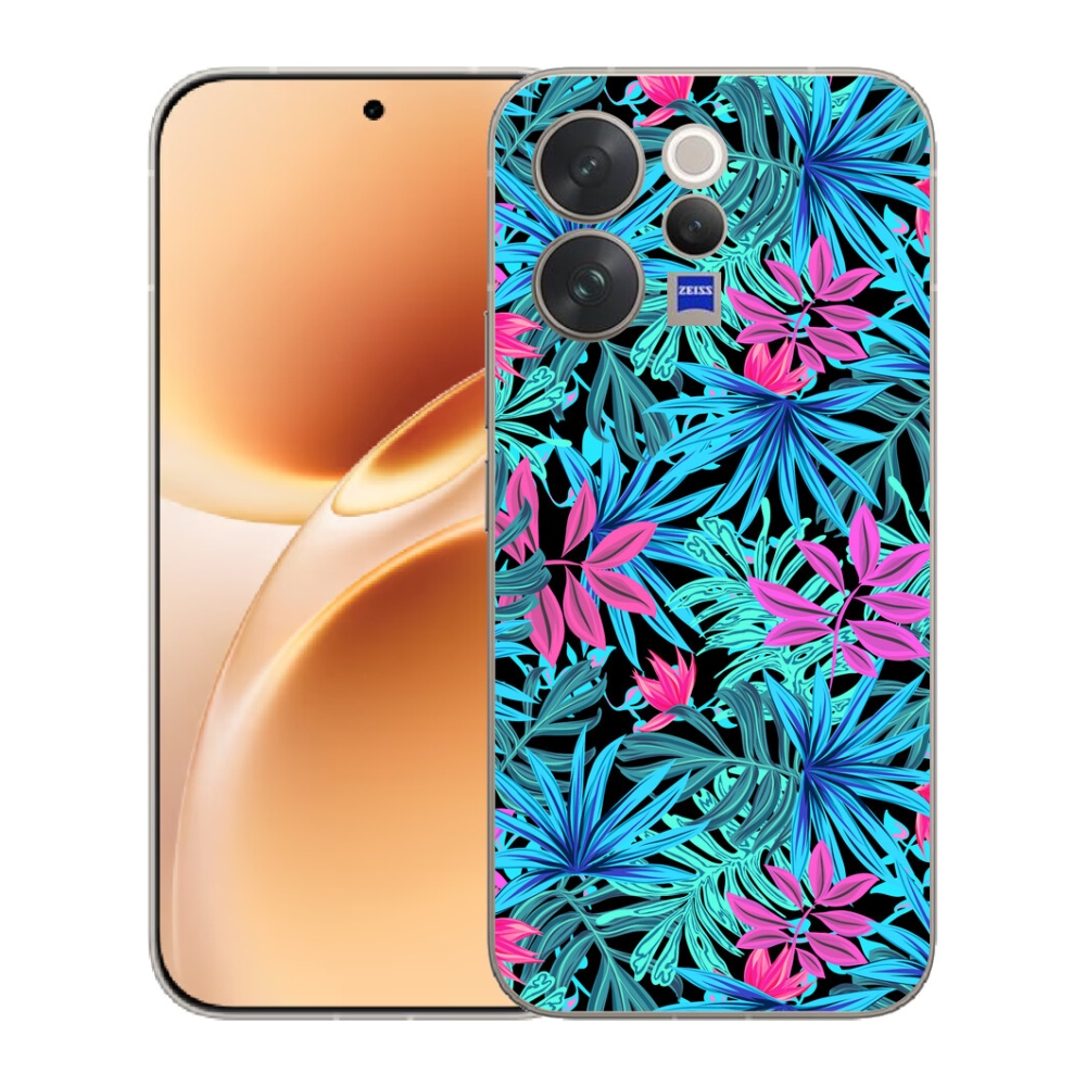 Gelový kryt mmCase na Vivo V70 - květiny 3