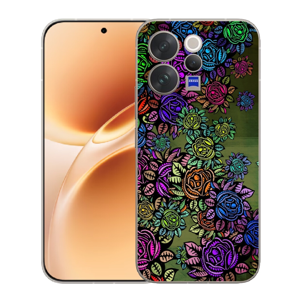 Gelový kryt mmCase na Vivo V70 - květiny 6