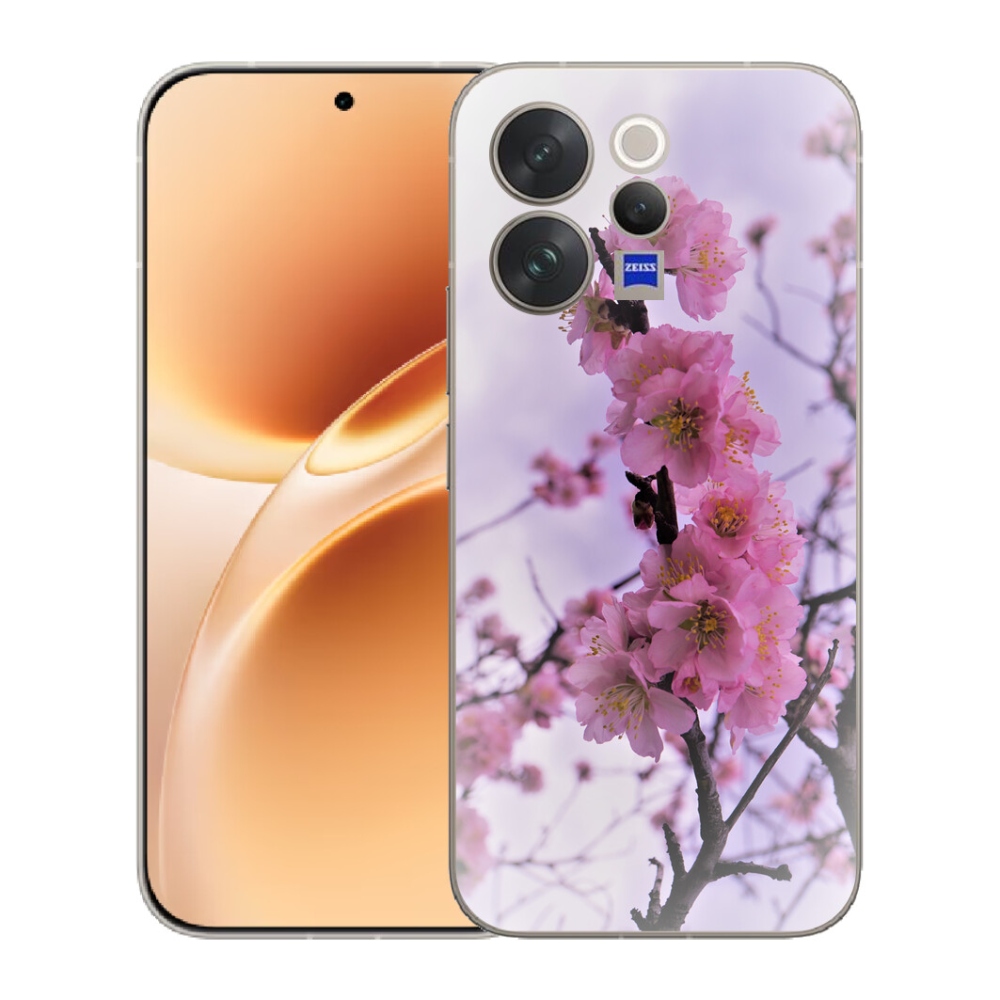 Gelový kryt mmCase na Vivo V70 - květiny 7