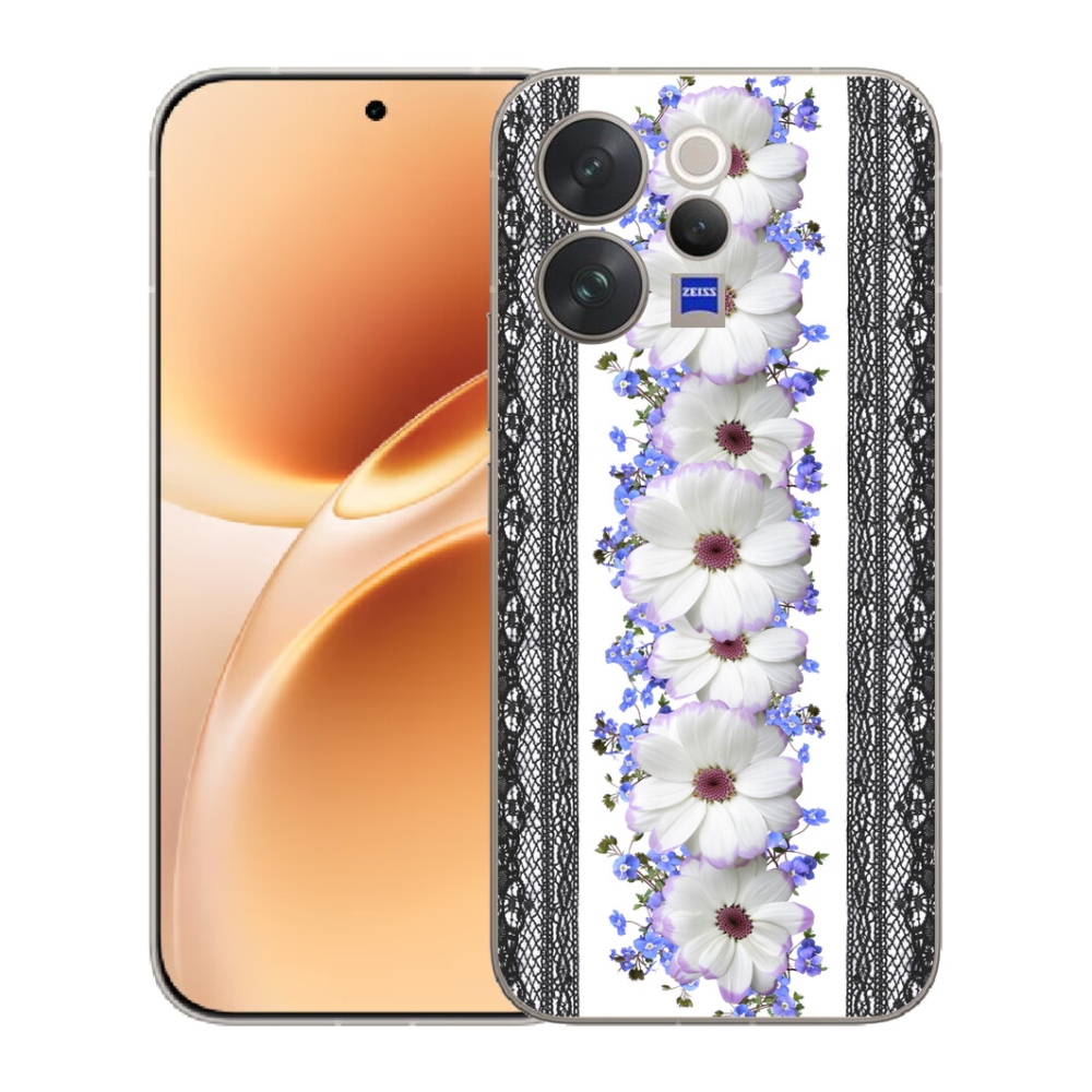 Gelový kryt mmCase na Vivo V70 - květiny 8