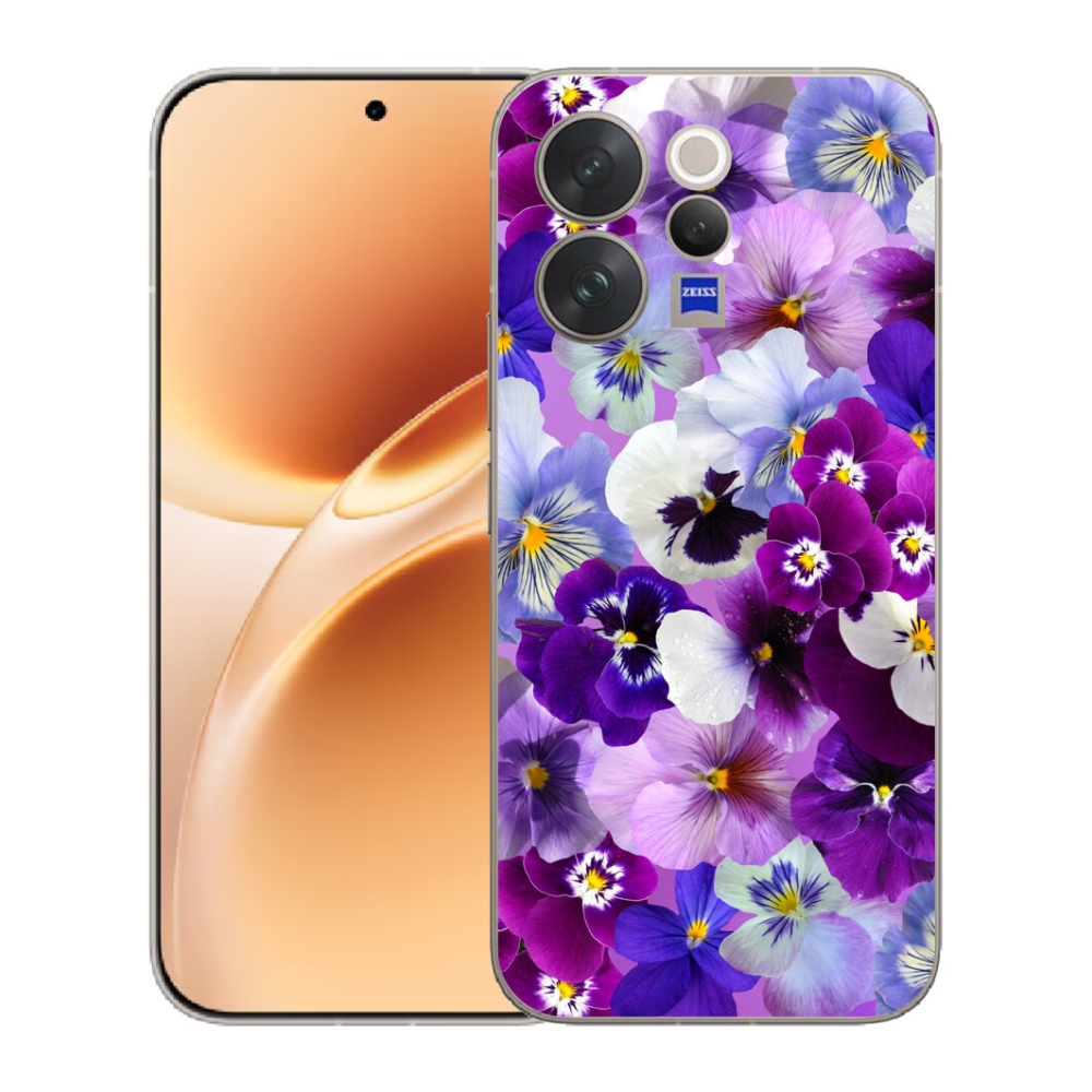 Gelový kryt mmCase na Vivo V70 - květiny 9