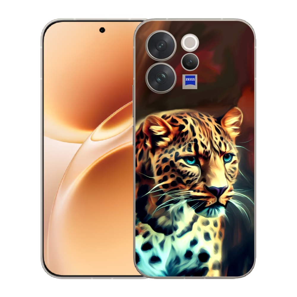 Gelový kryt mmCase na Vivo V70 - leopard