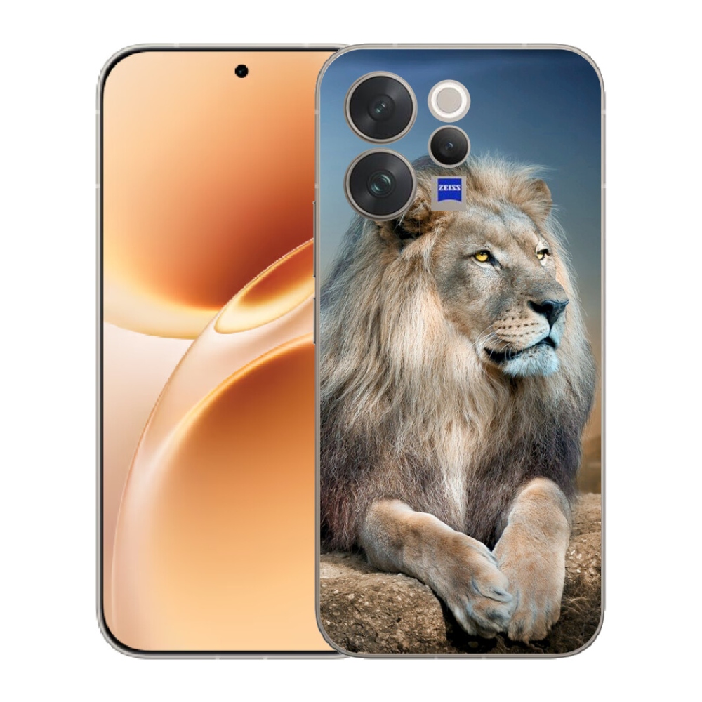 Gelový kryt mmCase na Vivo V70 - lev 1