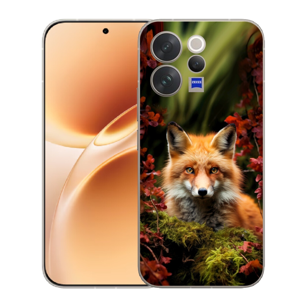 Gelový kryt mmCase na Vivo V70 - liška v lese
