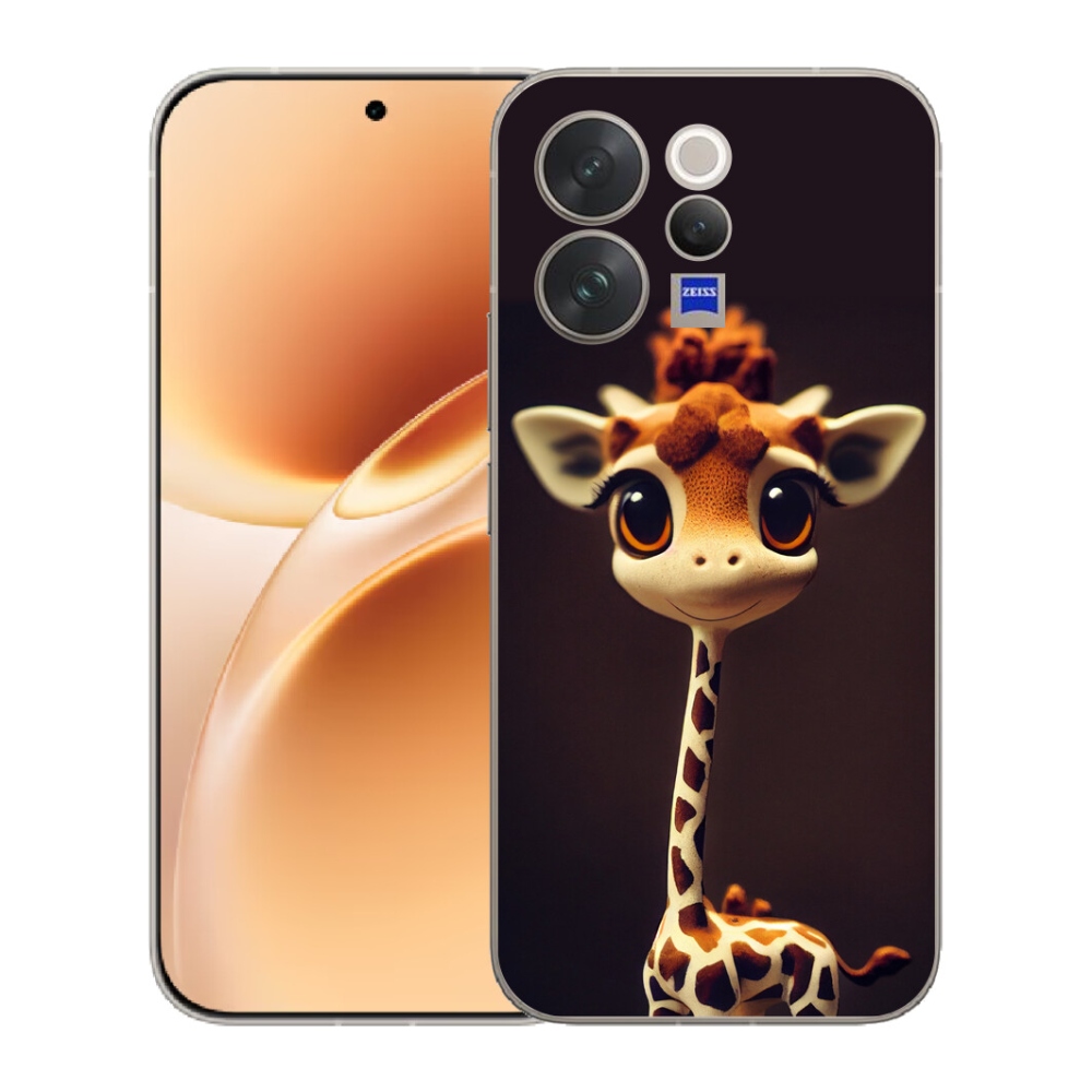 Gelový kryt mmCase na Vivo V70 - malá žirafa