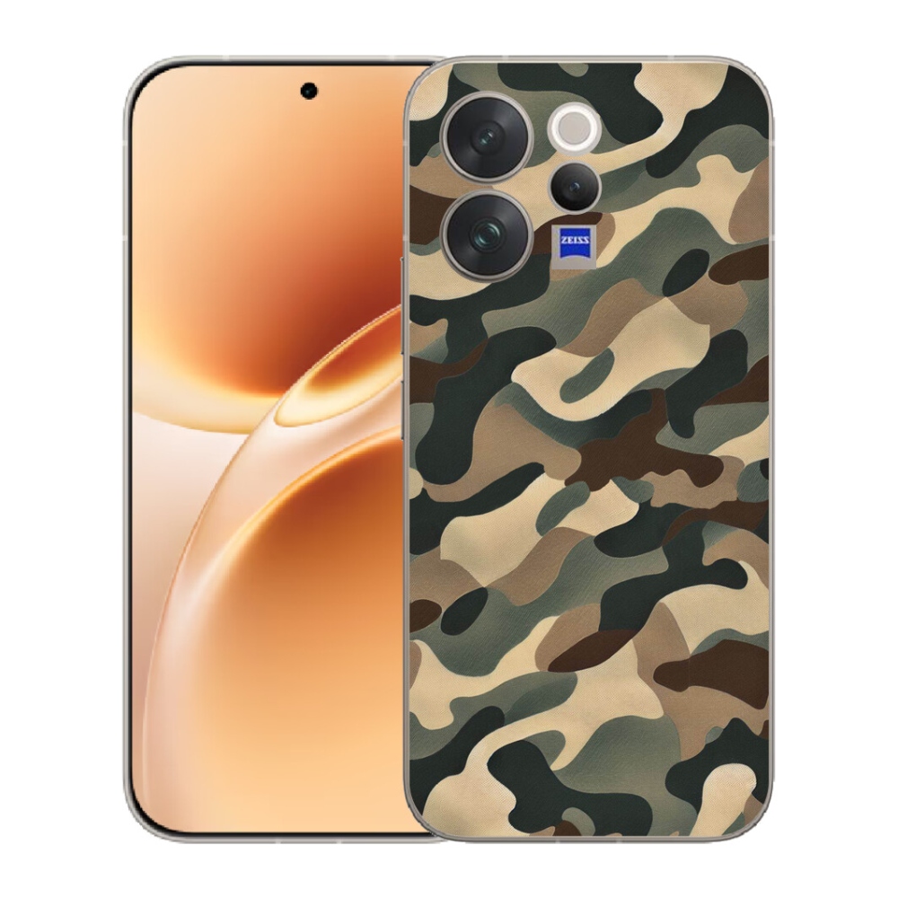 Gelový kryt mmCase na Vivo V70 - maskáčový vzor 11