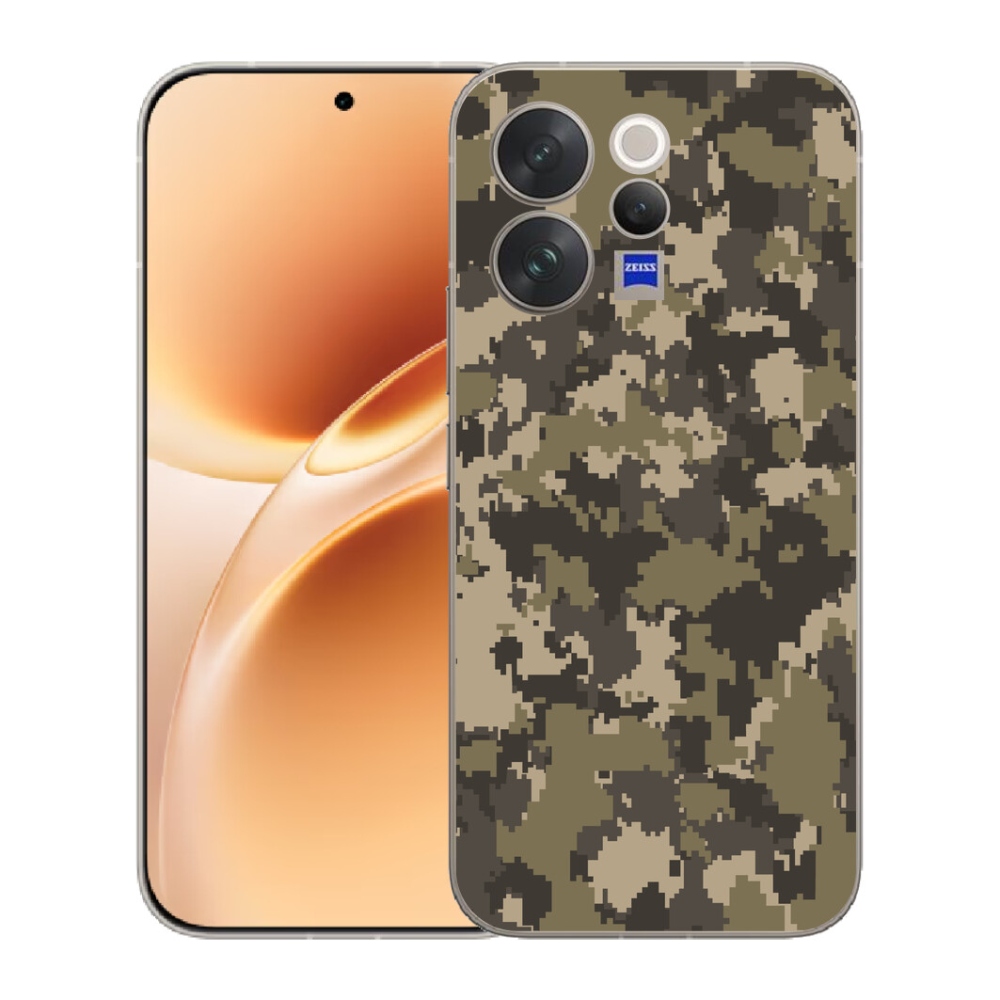 Gelový kryt mmCase na Vivo V70 - maskáčový vzor 12
