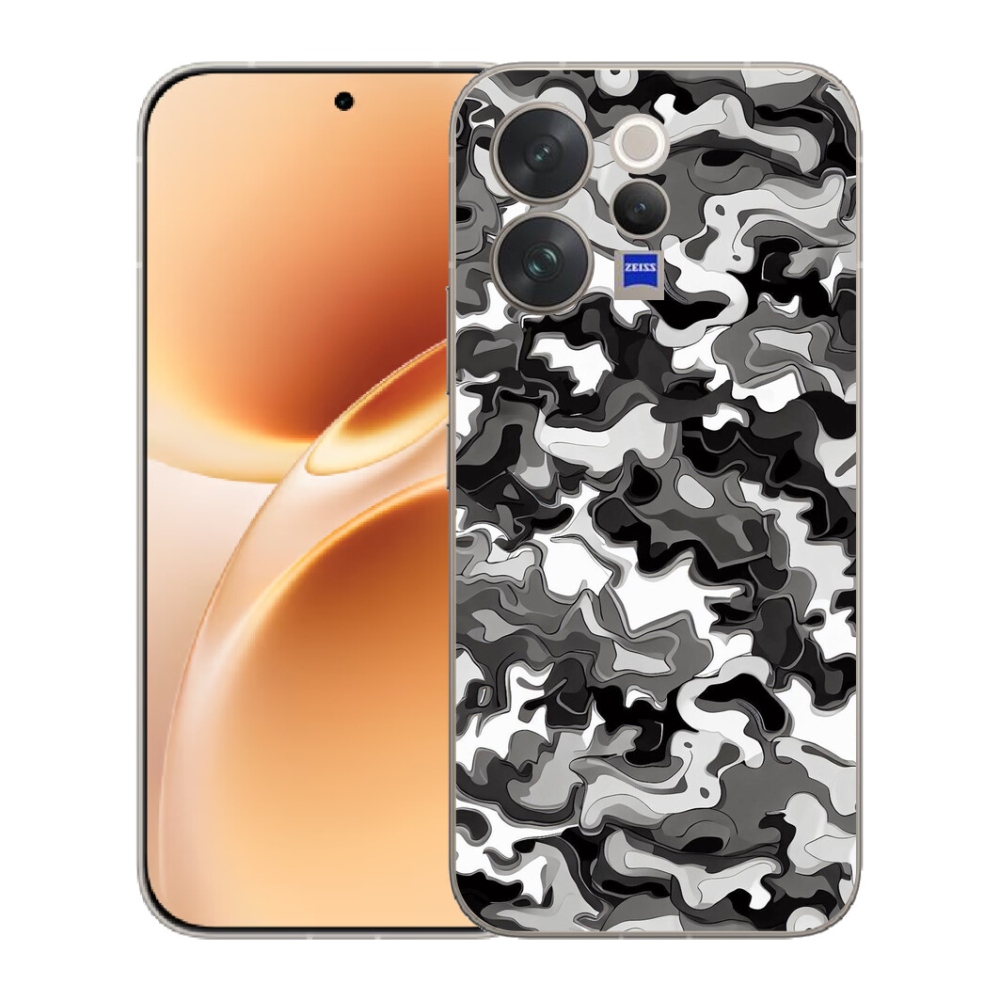 Gelový kryt mmCase na Vivo V70 - maskáčový vzor 3