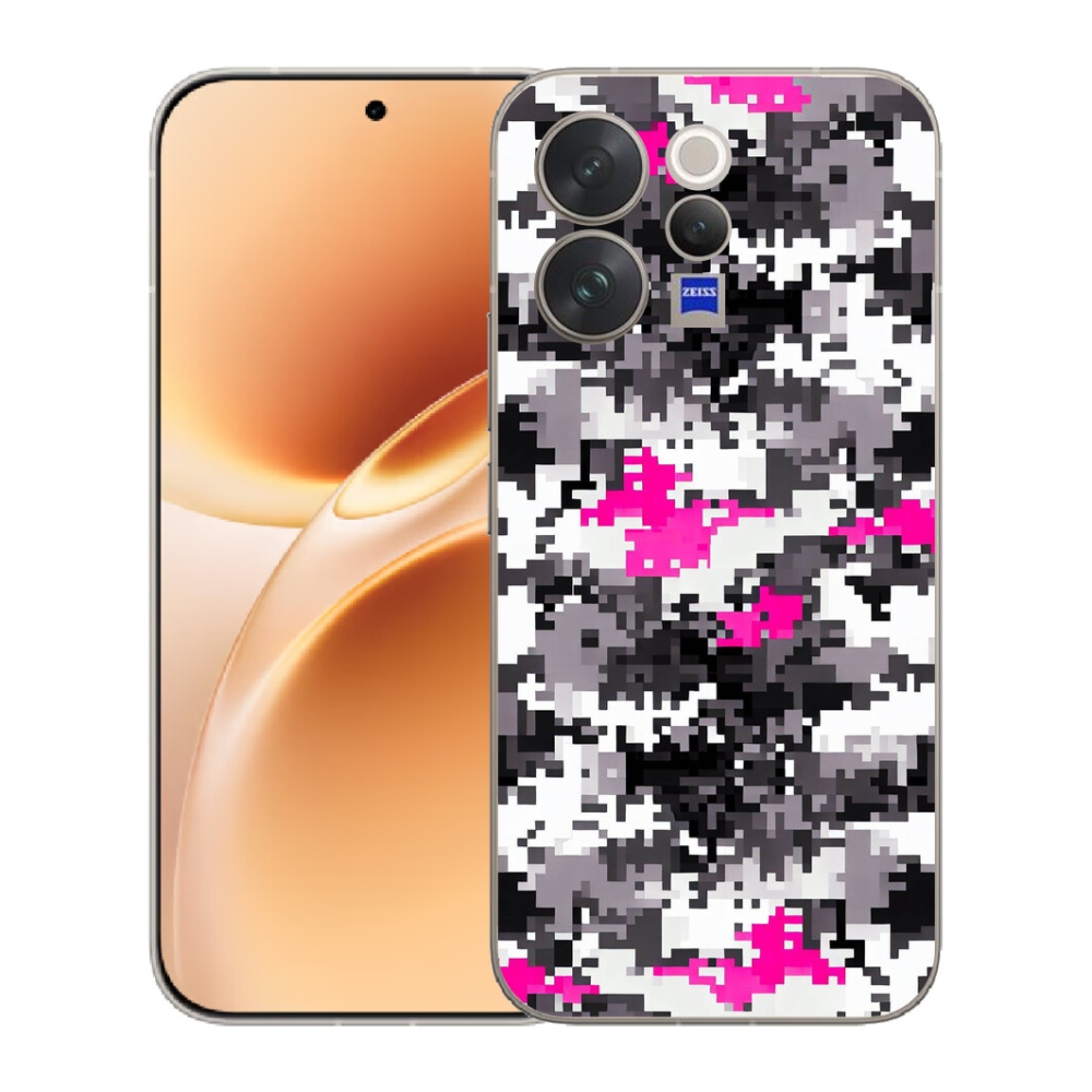 Gelový kryt mmCase na Vivo V70 - maskáčový vzor 4