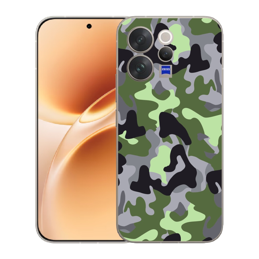 Gelový kryt mmCase na Vivo V70 - maskáčový vzor 7