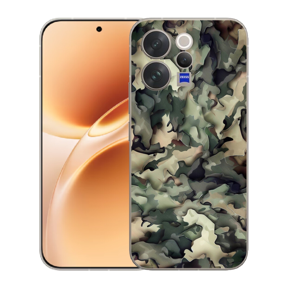Gelový kryt mmCase na Vivo V70 - maskáčový vzor 9