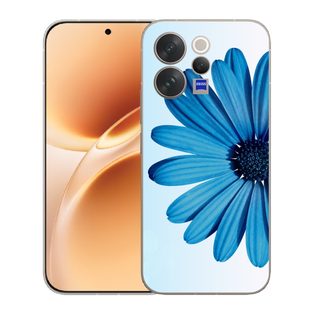 Gelový kryt mmCase na Vivo V70 - modrá kopretina