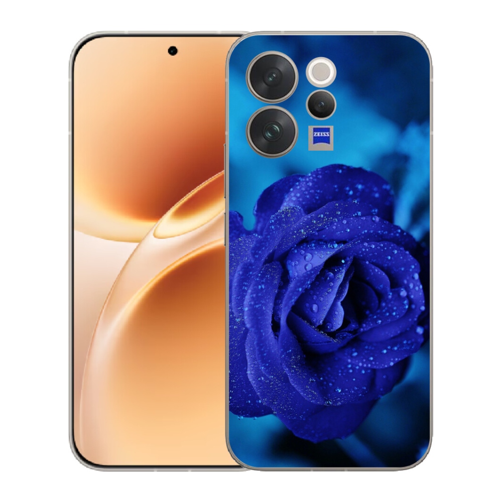 Gelový kryt mmCase na Vivo V70 - modrá růže