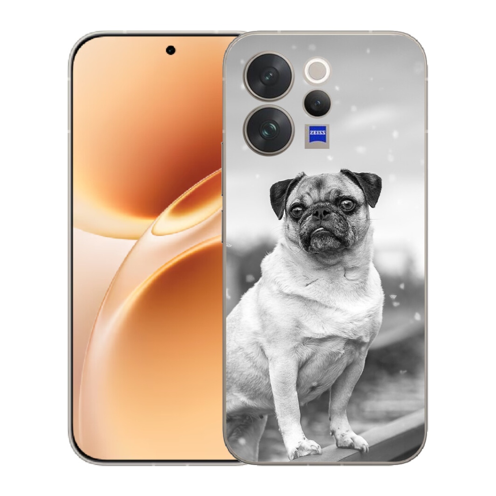 Gelový kryt mmCase na Vivo V70 - mops