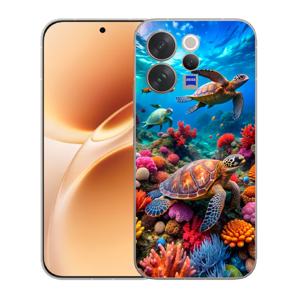 Gelový kryt mmCase na Vivo V70 - mořský svět 2