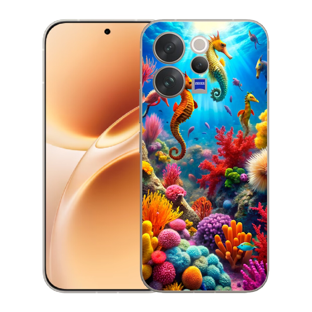 Gelový kryt mmCase na Vivo V70 - mořský svět 3