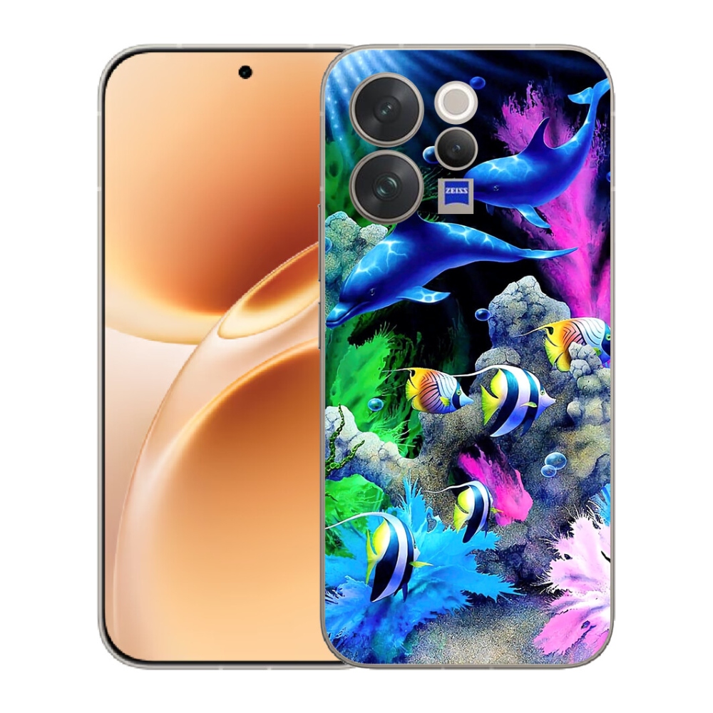 Gelový kryt mmCase na Vivo V70 - mořský svět